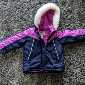 Snow Jacket / pants and snow boots size 4T/8 shoes